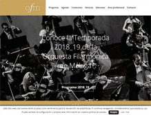 Tablet Screenshot of orquestafilarmonicademalaga.com